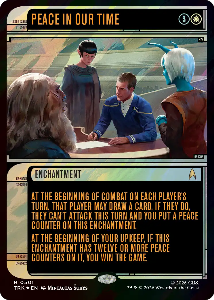 Peace in Our Time (Showcase) (Surge Foil) [Star Trek] | Clutch Gaming