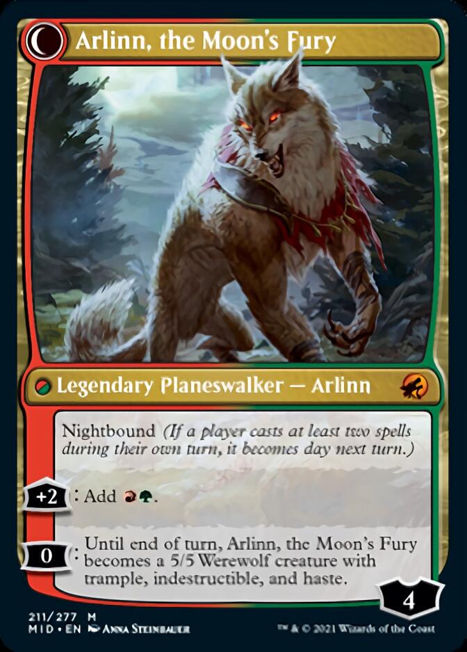 Arlinn, the Pack's Hope // Arlinn, the Moon's Fury [Innistrad: Midnight Hunt] | Clutch Gaming