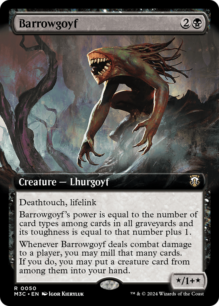 Barrowgoyf (Extended Art) (Ripple Foil) [Modern Horizons 3 Commander] | Clutch Gaming