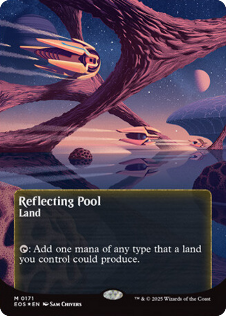 Reflecting Pool (0171) (Borderless) (Galaxy Foil) [Edge of Eternities: Stellar Sights] | Clutch Gaming