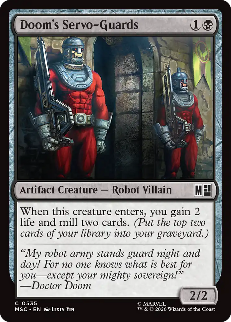 Doom's Servo-Guards [Marvel Super Heroes Commander] | Clutch Gaming