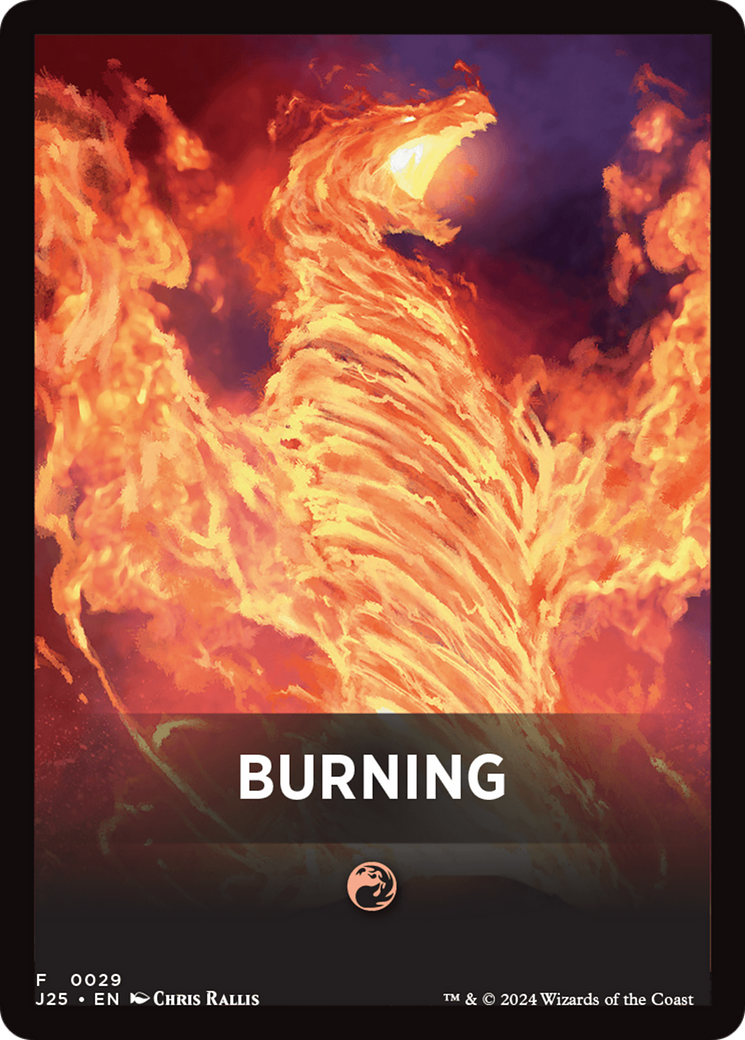 Burning Theme Card [Foundations Jumpstart Front Cards] | Clutch Gaming