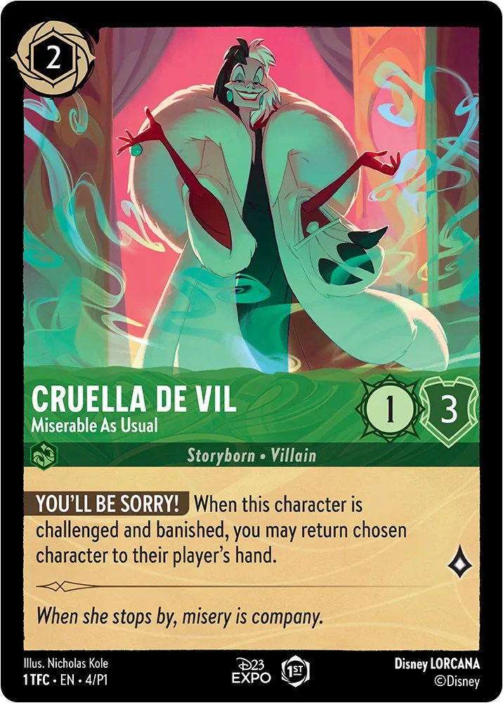 Cruella de Vil (4) [D23 Promos] | Clutch Gaming