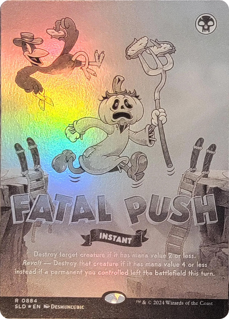 Fatal Push (0884) (Black & White Foil) [Secret Lair Drop Series] | Clutch Gaming