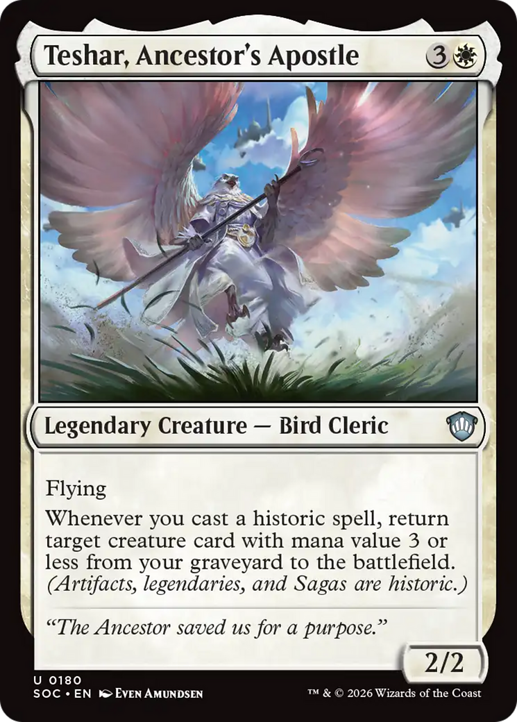 Teshar, Ancestor's Apostle [Secrets of Strixhaven Commander] | Clutch Gaming