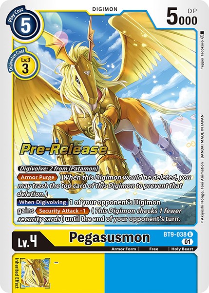 Pegasusmon [BT9-038] [X Record Pre-Release Promos] | Clutch Gaming