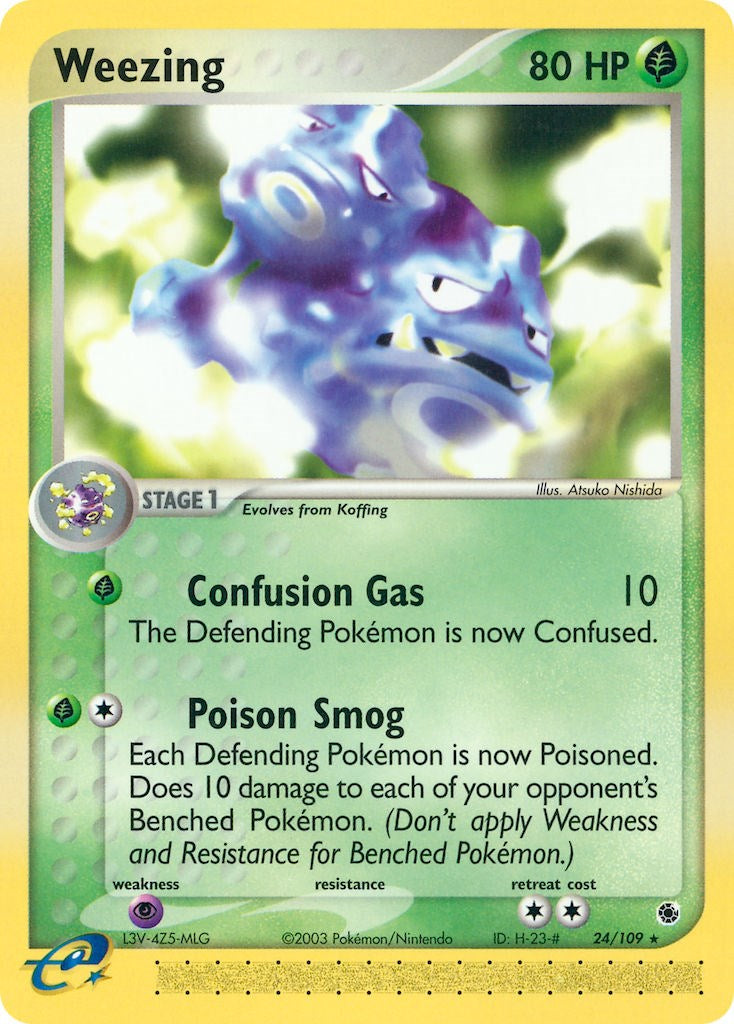 Weezing (24/109) [EX: Ruby & Sapphire] | Clutch Gaming