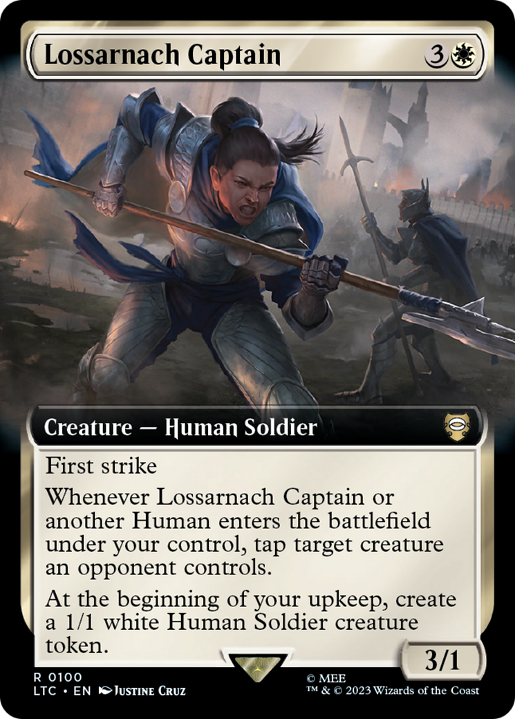 Lossarnach Captain (Extended Art) [The Lord of the Rings: Tales of Middle-Earth Commander] | Clutch Gaming