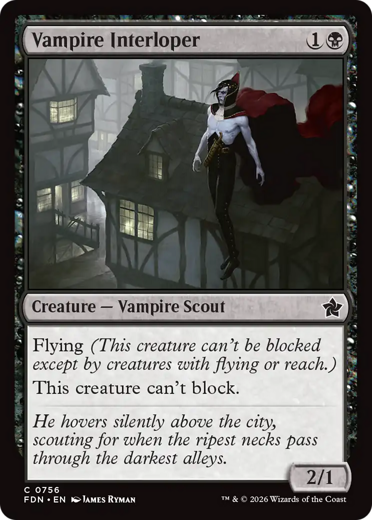 Vampire Interloper (0756) [Foundations] | Clutch Gaming