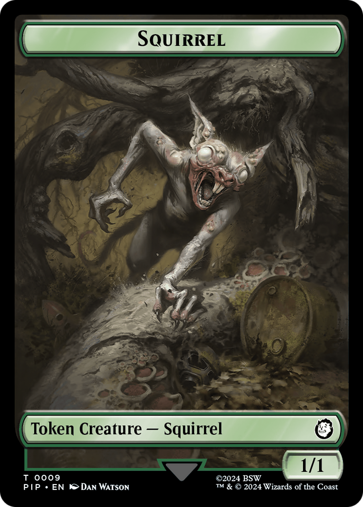 Radiation // Squirrel Double-Sided Token [Fallout Tokens] | Clutch Gaming