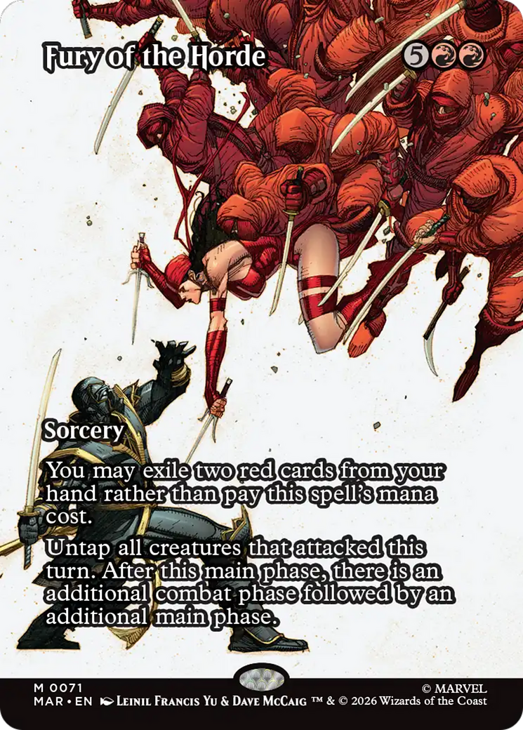 Fury of the Horde (Borderless) [Marvel Universe: Eternal-Legal] | Clutch Gaming