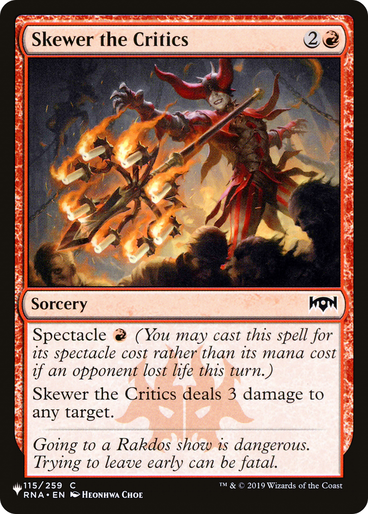 Skewer the Critics [The List Reprints] | Clutch Gaming