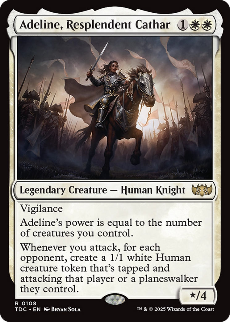 Adeline, Resplendent Cathar [Tarkir: Dragonstorm Commander] | Clutch Gaming
