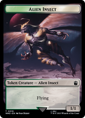 Alien Angel // Alien Insect Double-Sided Token [Doctor Who Tokens] | Clutch Gaming