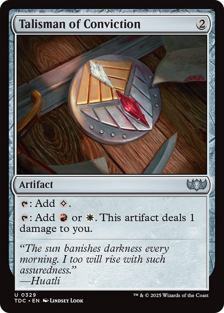 Talisman of Conviction [Tarkir: Dragonstorm Commander] | Clutch Gaming