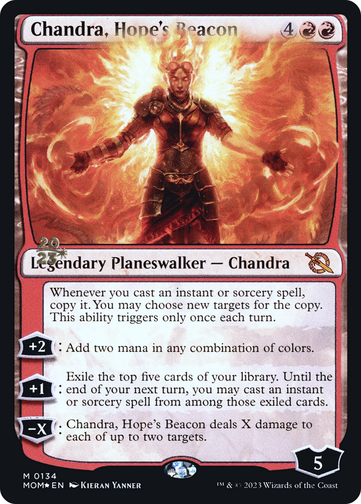 Chandra, Hope's Beacon [March of the Machine Prerelease Promos] | Clutch Gaming