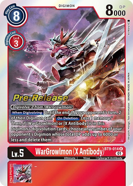 WarGrowlmon (X Antibody) [BT9-014] [X Record Pre-Release Promos] | Clutch Gaming