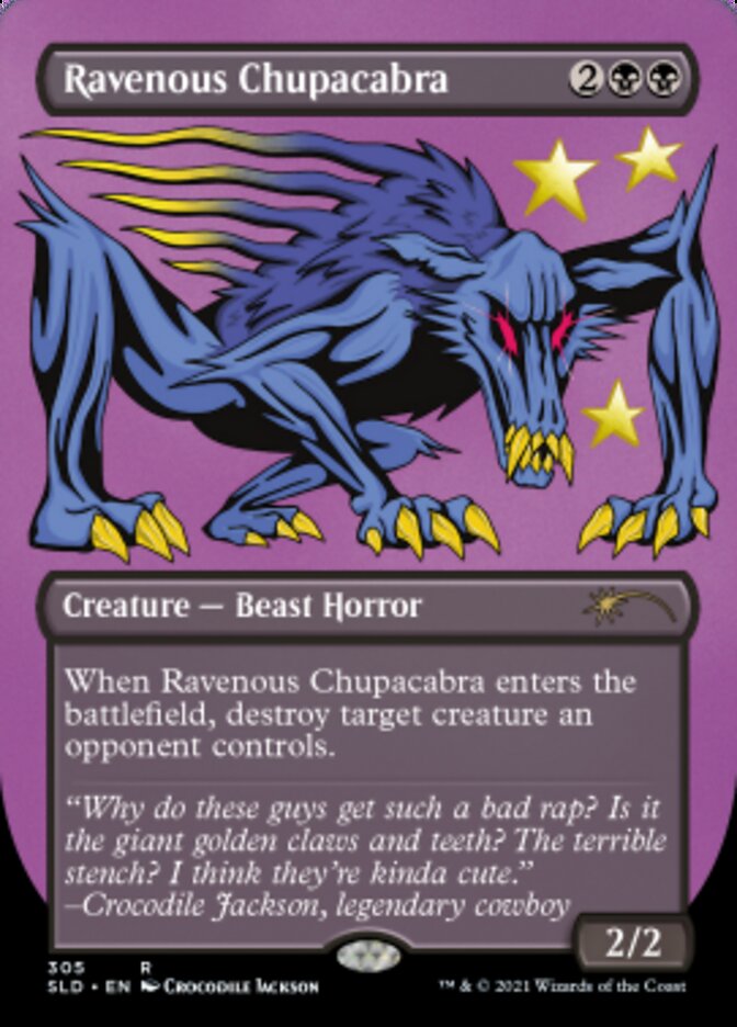 Ravenous Chupacabra (Borderless) (Foil Etched) [Secret Lair Drop Series] | Clutch Gaming