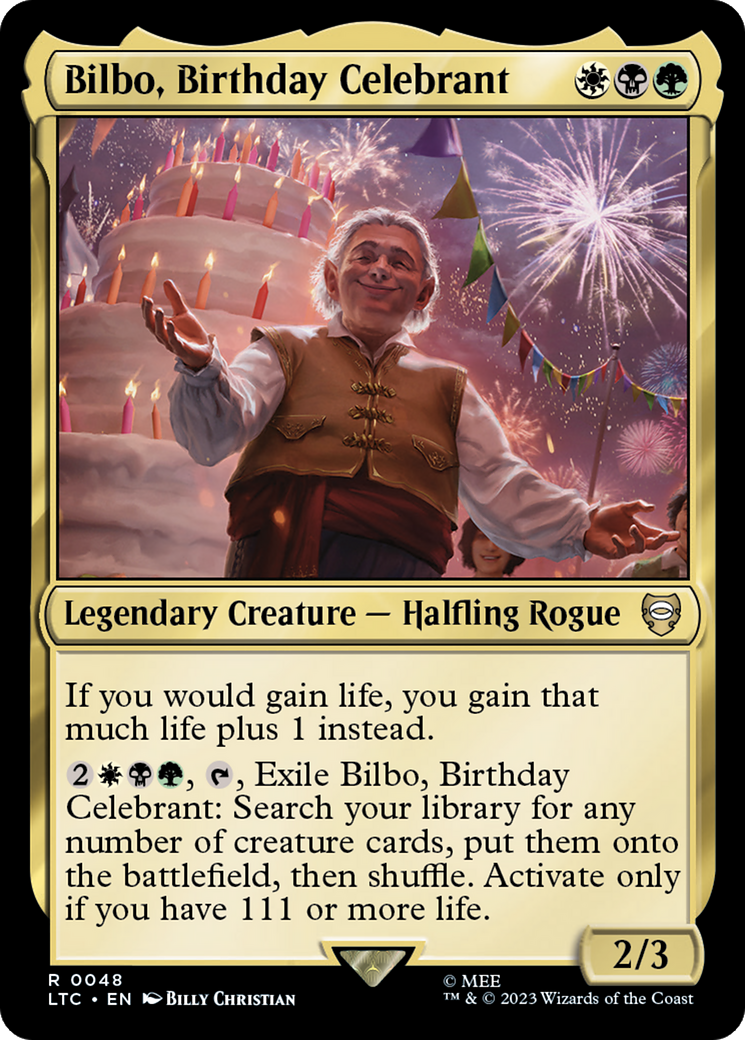 Bilbo, Birthday Celebrant [The Lord of the Rings: Tales of Middle-Earth Commander] | Clutch Gaming