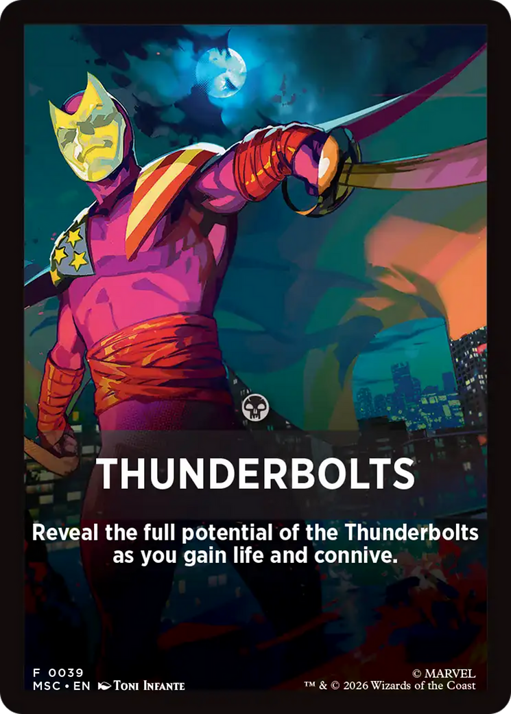 Thunderbolts Theme Card [Marvel Super Heroes Commander] | Clutch Gaming