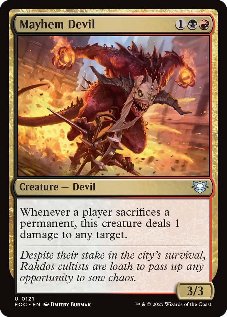 Mayhem Devil [Edge of Eternities Commander] | Clutch Gaming