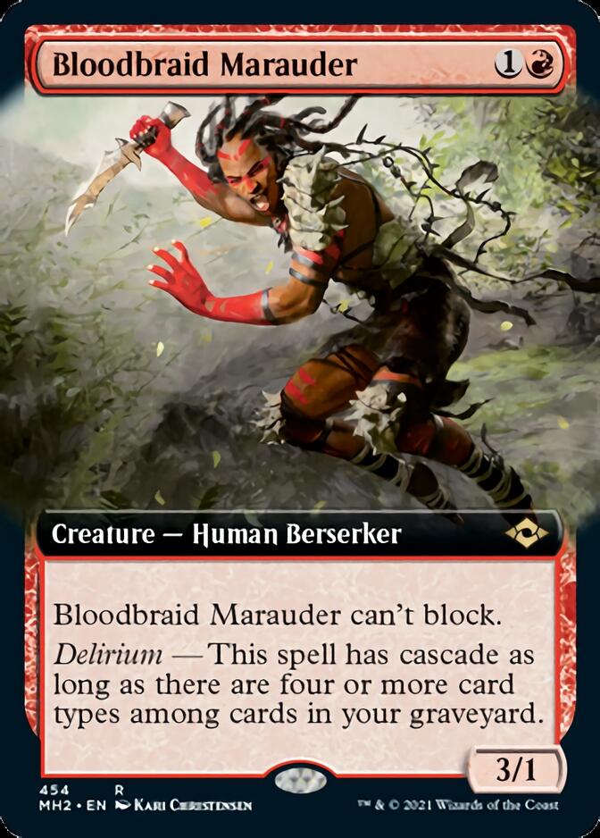 Bloodbraid Marauder (Extended Art) [Modern Horizons 2] | Clutch Gaming