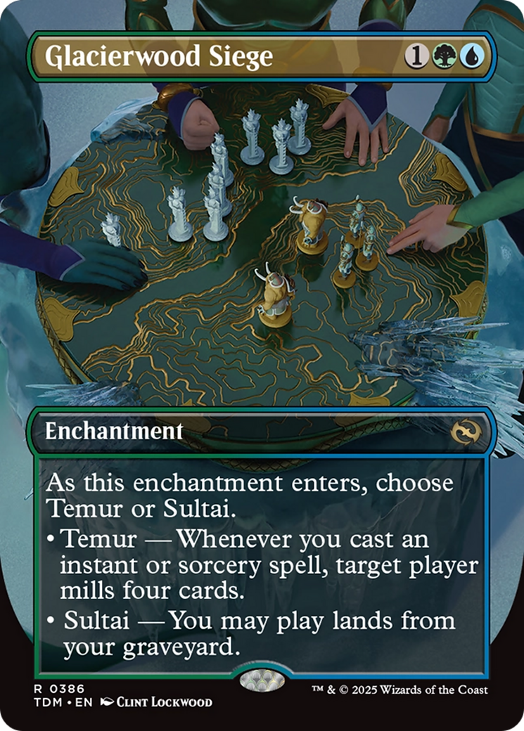 Glacierwood Siege (Borderless) [Tarkir: Dragonstorm] | Clutch Gaming