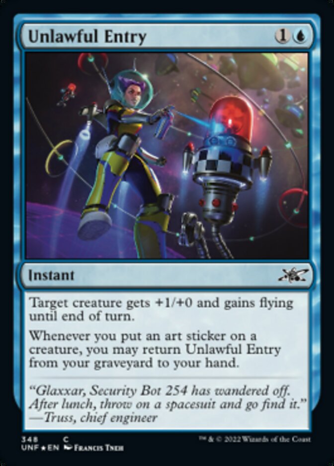 Unlawful Entry (Galaxy Foil) [Unfinity] | Clutch Gaming