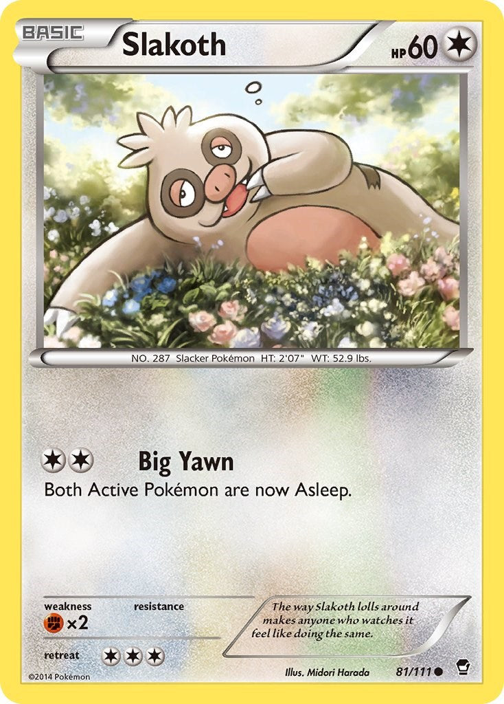 Slakoth (81/111) [XY: Furious Fists] | Clutch Gaming