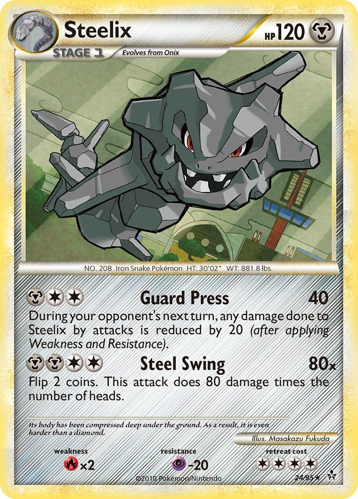 Steelix (24/95) (Theme Deck Exclusive) [HeartGold & SoulSilver: Unleashed] | Clutch Gaming