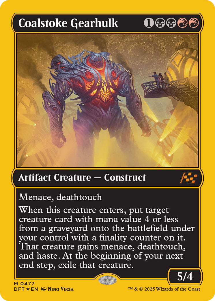 Coalstoke Gearhulk (First-Place Foil) [Aetherdrift] | Clutch Gaming