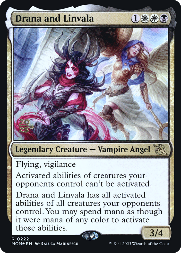 Drana and Linvala [March of the Machine Prerelease Promos] | Clutch Gaming