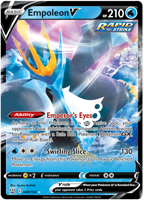 Empoleon V (040/163) [Sword & Shield: Battle Styles] | Clutch Gaming