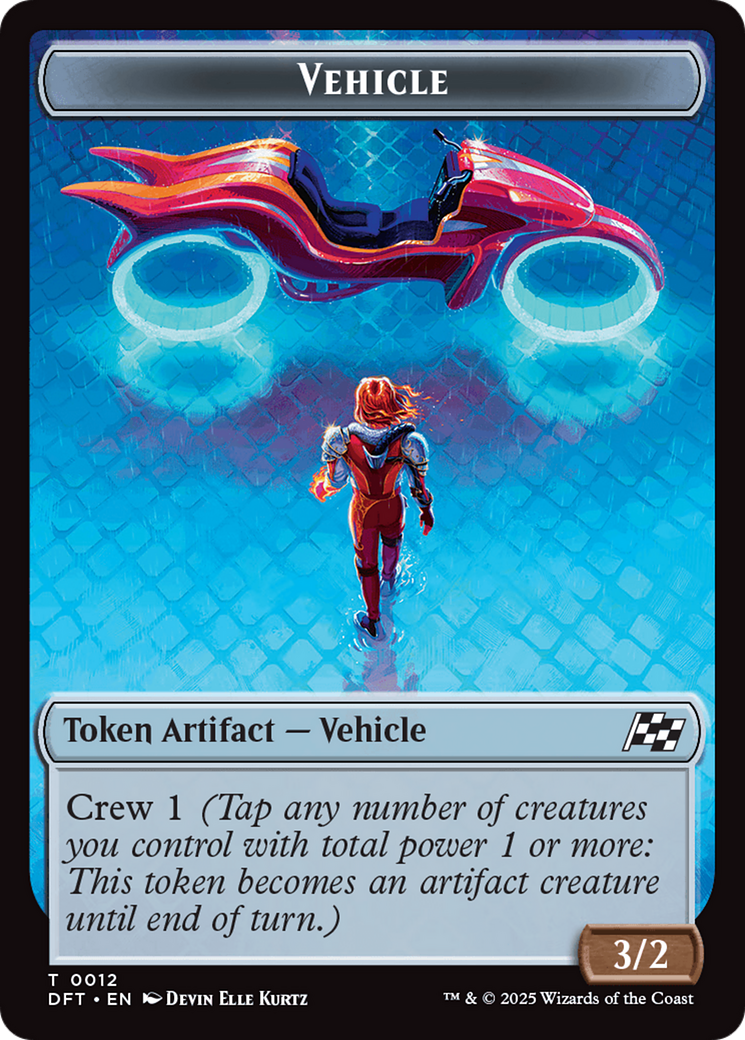 Vehicle // Pilot Double-Sided Token [Aetherdrift Tokens] | Clutch Gaming