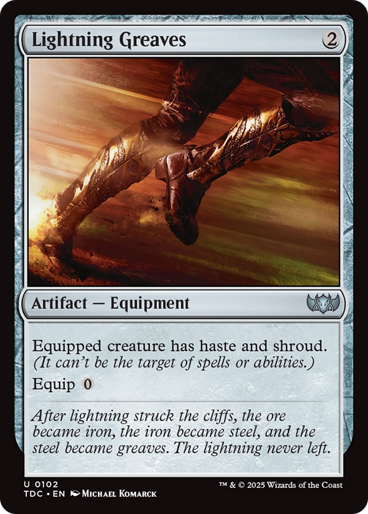 Lightning Greaves [Tarkir: Dragonstorm Commander] | Clutch Gaming