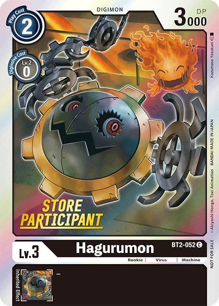 Hagurumon [BT2-052] (Store Participant) [Release Special Booster Promos] | Clutch Gaming