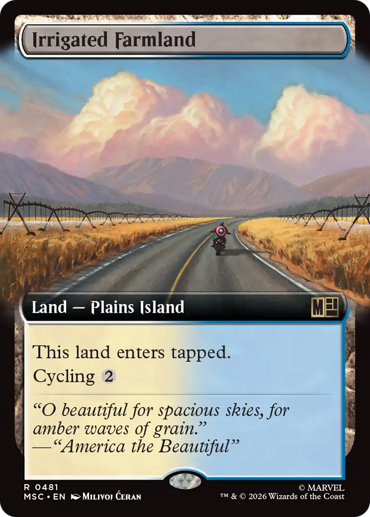 Irrigated Farmland (Extended Art) [Marvel Super Heroes Commander] | Clutch Gaming