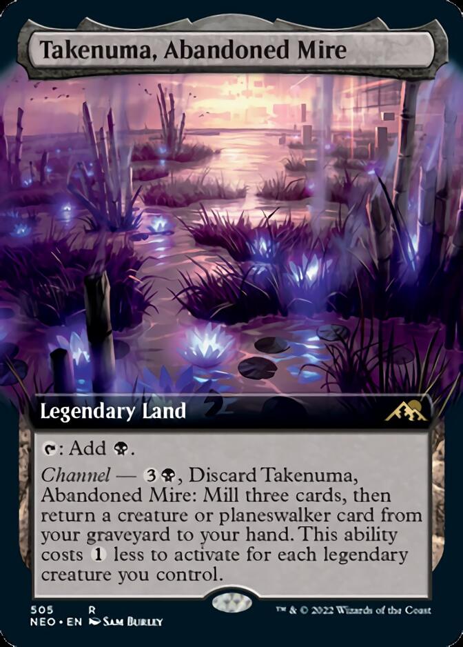 Takenuma, Abandoned Mire (Extended Art) [Kamigawa: Neon Dynasty] | Clutch Gaming