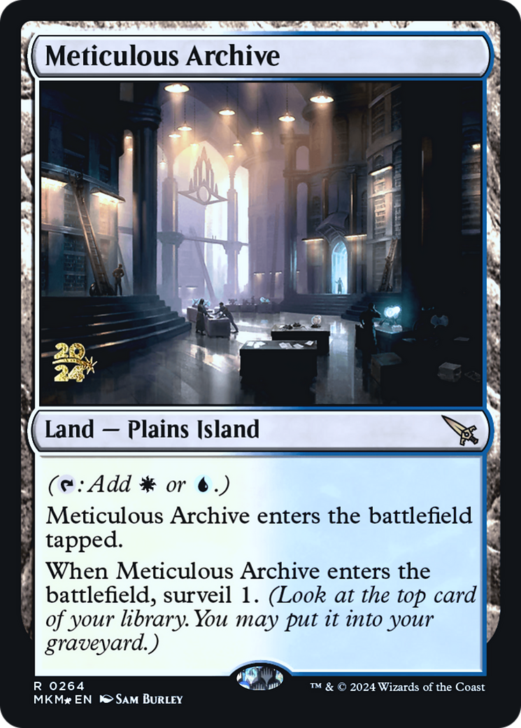 Meticulous Archive [Murders at Karlov Manor Prerelease Promos] | Clutch Gaming