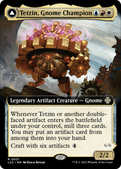 Tetzin, Gnome Champion // The Golden-Gear Colossus (Extended Art) [The Lost Caverns of Ixalan Commander] | Clutch Gaming