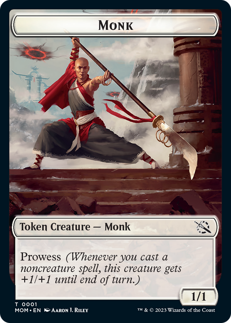 Monk Token [March of the Machine Tokens] | Clutch Gaming