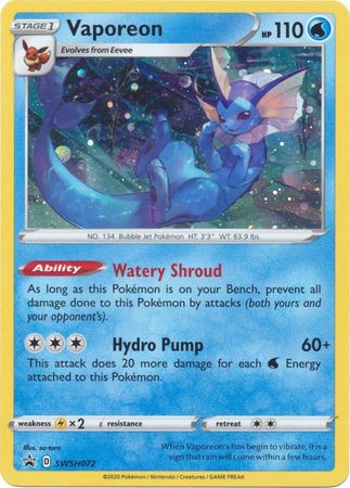 Vaporeon (SWSH072) [Sword & Shield: Black Star Promos] | Clutch Gaming