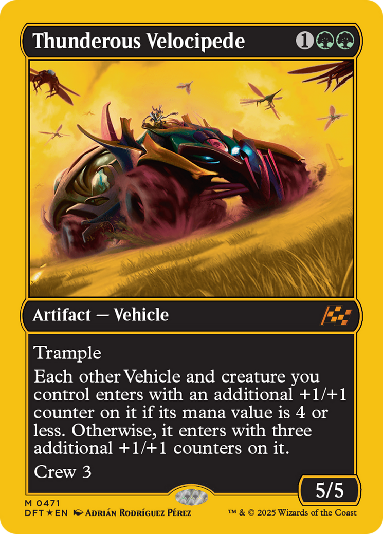 Thunderous Velocipede (First-Place Foil) [Aetherdrift] | Clutch Gaming