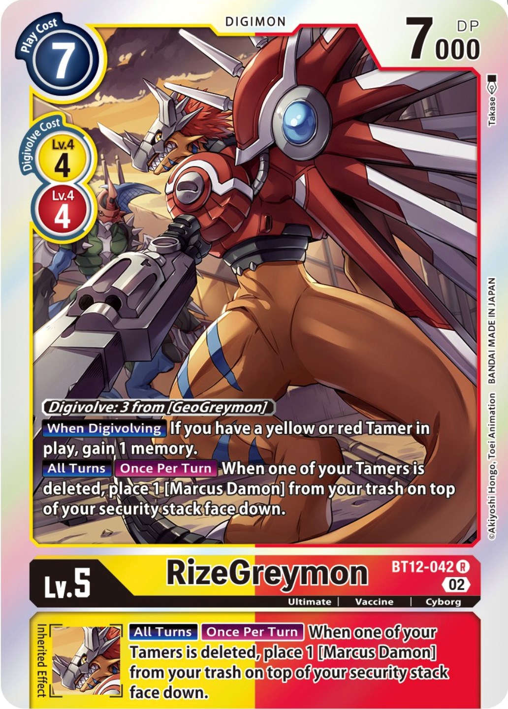 RizeGreymon [BT12-042] [Across Time] | Clutch Gaming