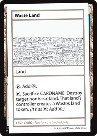 Waste Land (2021 Edition) [Mystery Booster Playtest Cards] | Clutch Gaming