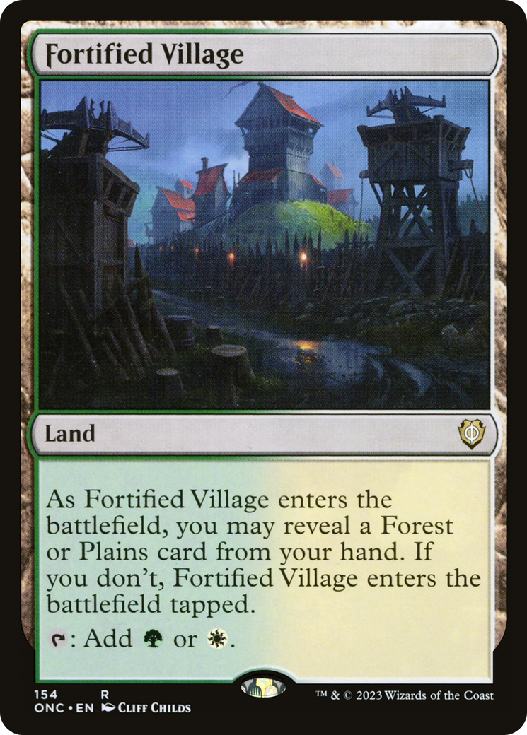 Fortified Village [Phyrexia: All Will Be One Commander] | Clutch Gaming