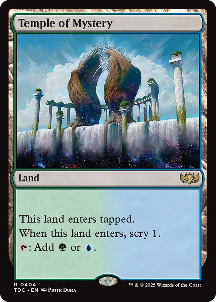 Temple of Mystery [Tarkir: Dragonstorm Commander] | Clutch Gaming