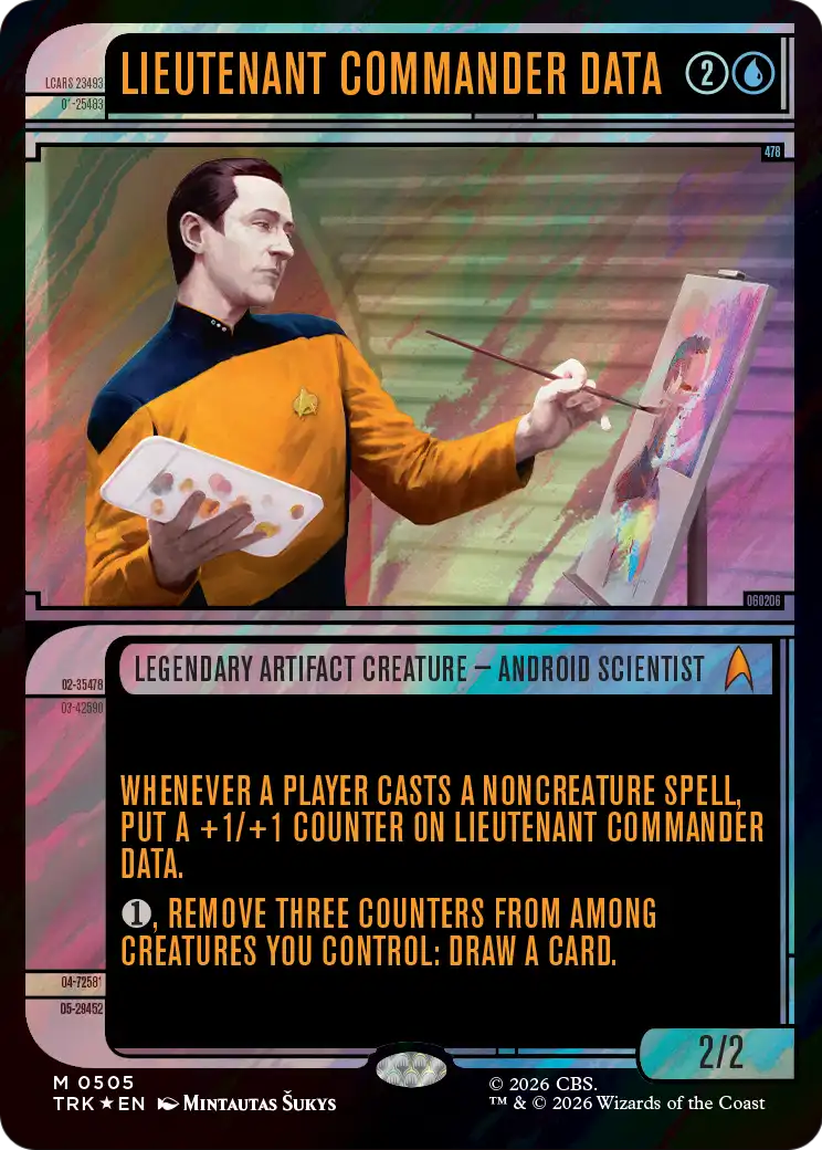 Lieutenant Commander Data (Showcase) (Surge Foil) [Star Trek] | Clutch Gaming