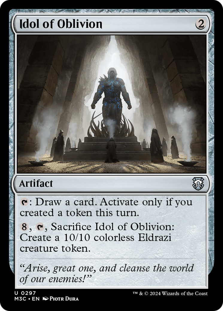 Idol of Oblivion (Ripple Foil) [Modern Horizons 3 Commander] | Clutch Gaming