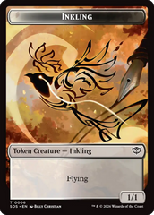 Inkling (0006) // Spirit (0010) Double-Sided Token [Secrets of Strixhaven Tokens] | Clutch Gaming